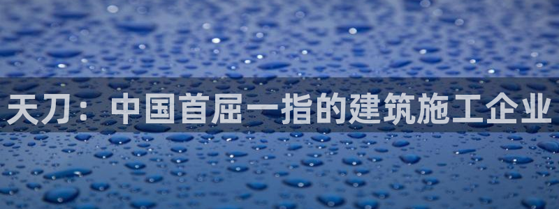 富联娱乐最新版本更新内容：天刀：中国首屈一指的建筑施工企业