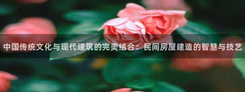 富联娱乐女团排名第几名：中国传统文化与现代建筑的完美结合：民间房屋建造的智慧与技艺