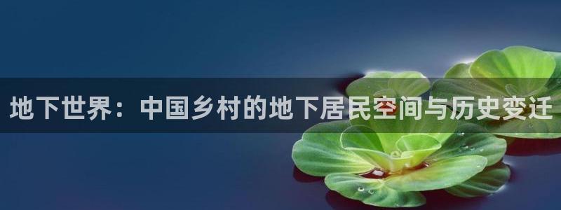 富联娱乐正规吗可靠吗：地下世界：中国乡村的地下居民空间与历史变迁