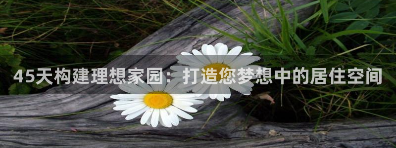 富联娱乐官网首页登录：45天构建理想家园：打造您梦想中的居住空间