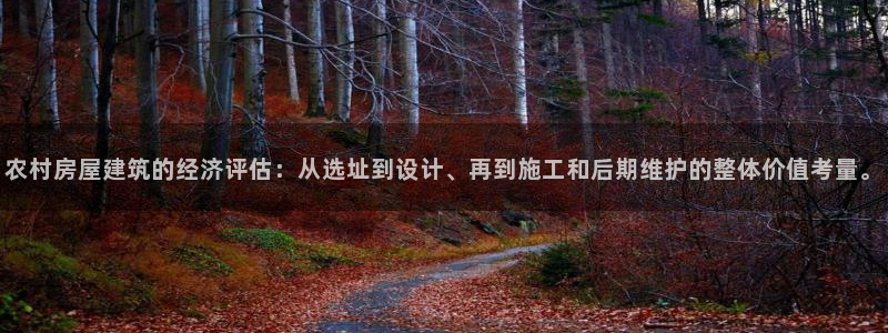 富联2娱乐元哥是谁：农村房屋建筑的经济评估：从选址到设计、再到施工和后期维护的整体价值考量。