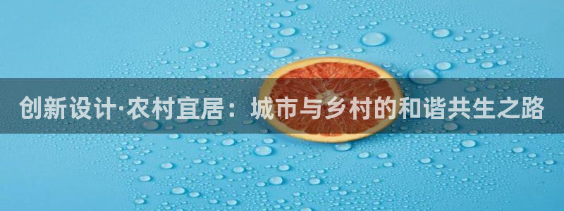 富联娱乐2853179Z空间：创新设计·农村宜居：城市与乡村的和谐共生之路