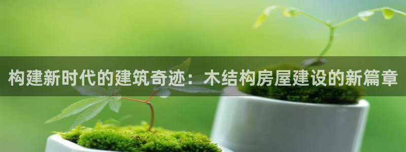 富联娱乐主管那判官333OO：构建新时代的建筑奇迹：木结构房屋建设的新篇章