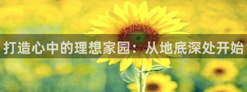富联娱乐指究7276O：打造心中的理想家园：从地底深处开始